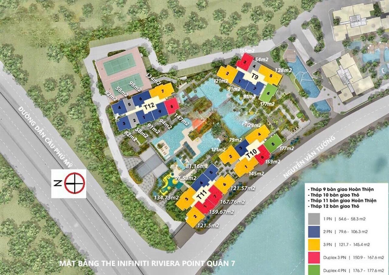 mặt bằng Infiniti at Riviera Point